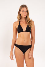 Load image into Gallery viewer, Model Front: Rio De Sol Bottom Bottom Shimmer-Black Essential-Comfy