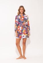 Load image into Gallery viewer, Model Front: Rio De Sol Kaftans / Cover Ups Garden-Flower Kimono