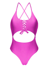 Load image into Gallery viewer, Product Front: Rio De Sol One-Piece Eden-Pink Ivy Strap