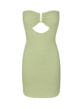 Load image into Gallery viewer, Product Front: Rio De Sol Mini Dress Brisa-Pistache Sara Dress