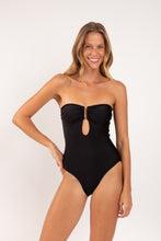 Load image into Gallery viewer, Model Front: Rio De Sol One-Piece Malibu-Black Sara-Op