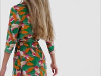 Load and play video in Gallery viewer, Video: Rio De Sol Shirtdress Green Bloom Chemise