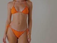 Load and play video in Gallery viewer, Video: Rio De Sol Top Top Dots-Orange Frufru