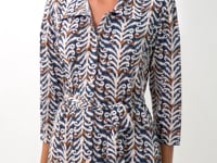 Load and play video in Gallery viewer, Video: Rio De Sol Shirtdress Ikat Chemise