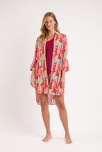 Load image into Gallery viewer, Model Front: Rio De Sol Shirtdress Sea-Bloom Chemise Gabriele