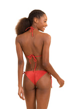 Load image into Gallery viewer, Model Back: Rio De Sol Set Set Malibu-Chili Tri-Inv Cheeky-Tie