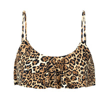Load image into Gallery viewer, Product Front: Rio De Sol Top Top Leopardo Babado