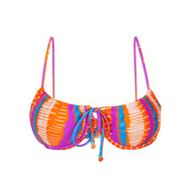 Load image into Gallery viewer, Product Front: Rio De Sol Top Top Stripes Balconet-Tie