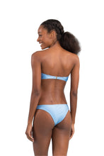 Load image into Gallery viewer, Model Back: Rio De Sol Top Top Shimmer-Baltic-Sea Bandeau-Joy
