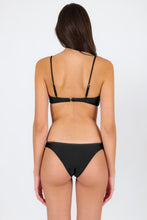 Load image into Gallery viewer, Model Back: Rio De Sol Set Set Shimmer-Black Bandeau-No Essential
