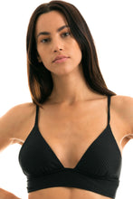 Load image into Gallery viewer, Gallery: Rio De Sol Top Top Cloque Preto Tri Cos
