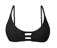 Load image into Gallery viewer, Product Front: Rio De Sol Top Top Bora-Black Bra-Trio
