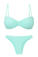 Load image into Gallery viewer, Product Front: Rio De Sol Set Set Malibu-Menta Bandeau-Duo Essential
