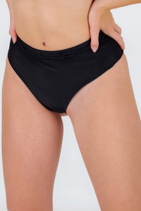 Bottom Shimmer-Black Hotpants