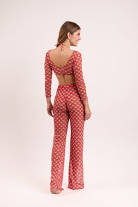 Floral-Scales Pants Lana