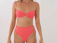 Load and play video in Gallery viewer, Set Malibu-Folia Bandeau-Iris Highwaist-Spin-Iris
