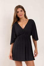 Load image into Gallery viewer, Model Front: Rio De Sol Mini Dress Black Mini Dress
