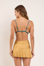 Load image into Gallery viewer, Model Back: Rio De Sol Beach Skirt Fluity-Dourado Mini Skirt
