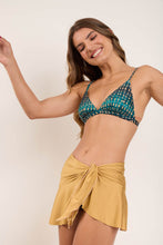 Load image into Gallery viewer, Image 06: Rio De Sol Beach Skirt Fluity-Dourado Mini Skirt
