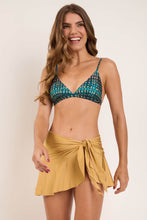 Load image into Gallery viewer, Image 07: Rio De Sol Beach Skirt Fluity-Dourado Mini Skirt
