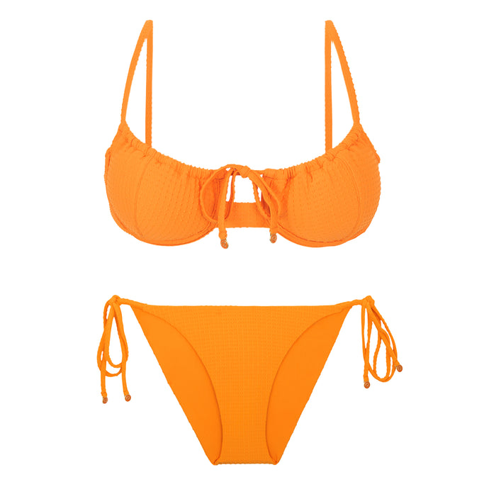 Product Front: Rio De Sol Set Set Dots-Mango Balconet-Tie Ibiza-Comfy