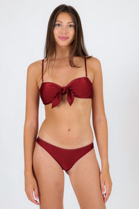 Top Shimmer-Divino Bandeau-Knot